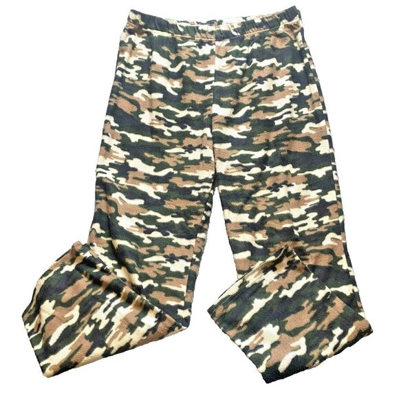 Open Trails Pajamas Adult Extra Large‎ Camo Fleece Sleepwear Lounge Pants Mens - Picture 1 of 6